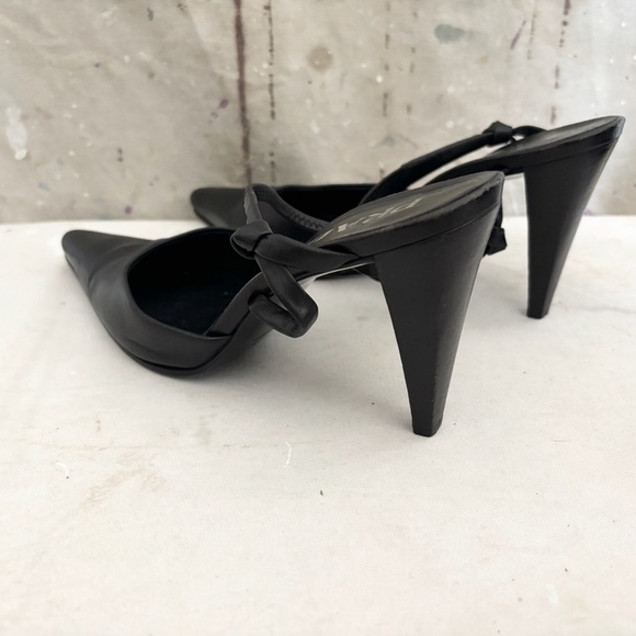 Prada Leather Slingback Pumps - Picture 7 of 10